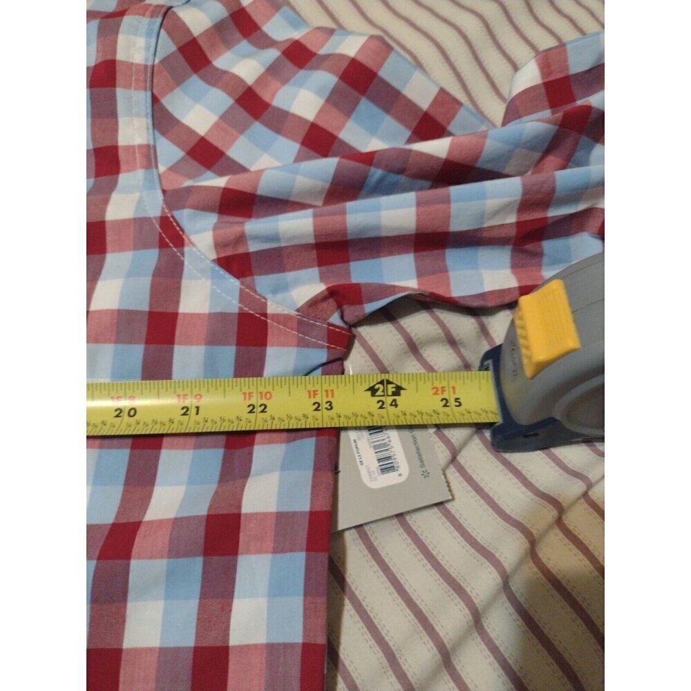 Men's George Classic Fit Wrinkle Resistant Poplin Shirt Multicolor Large (42-44) - Picture 11 of 12